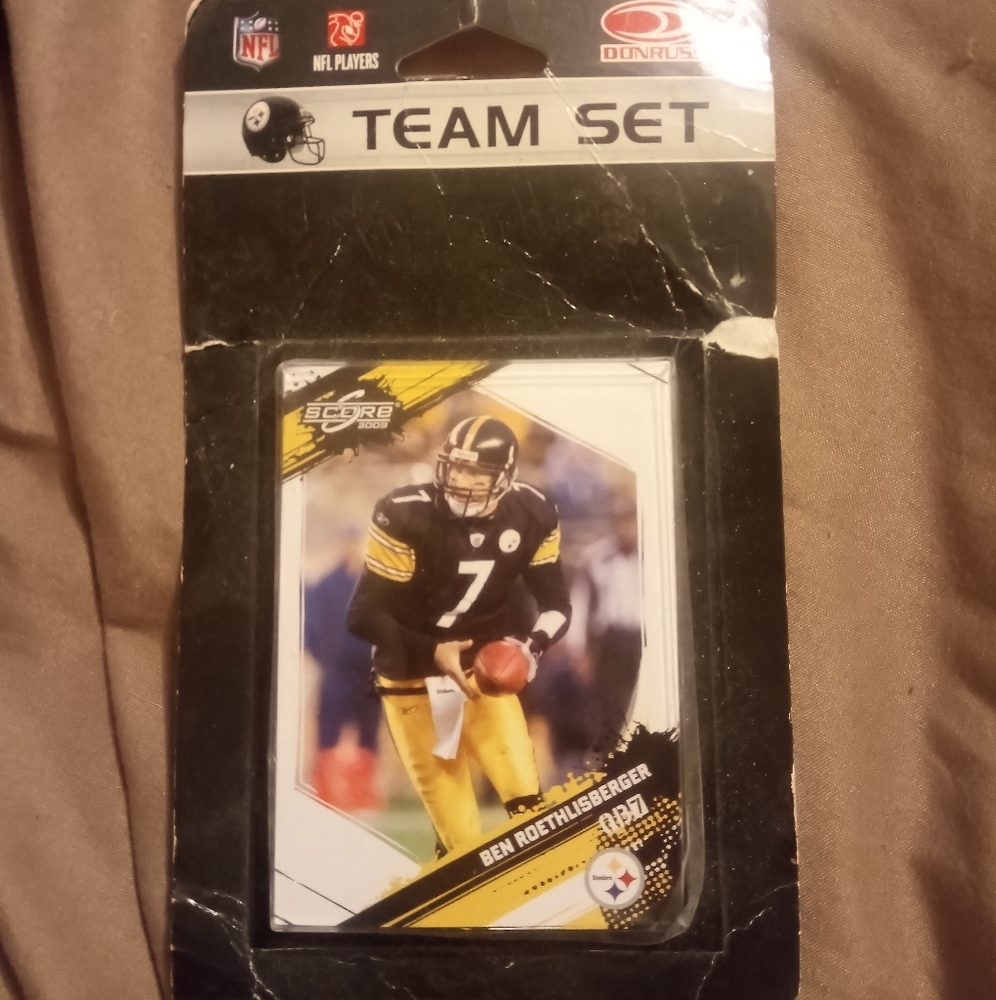 NFL team set player cards